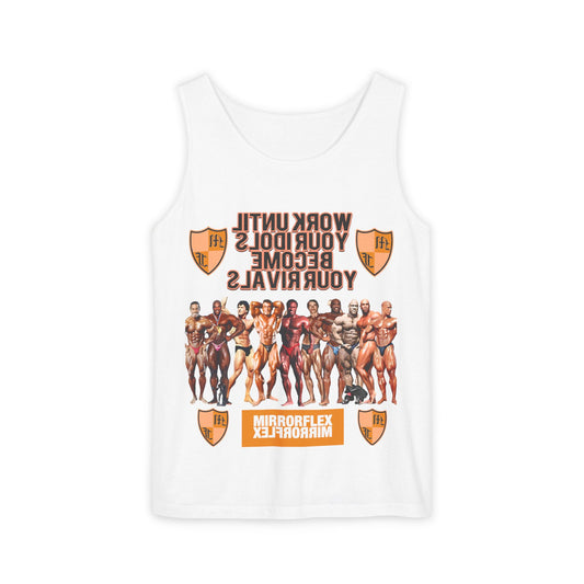 Motivational Fitness Tank Top - "Work Until Your Idols Become Your Rivals"