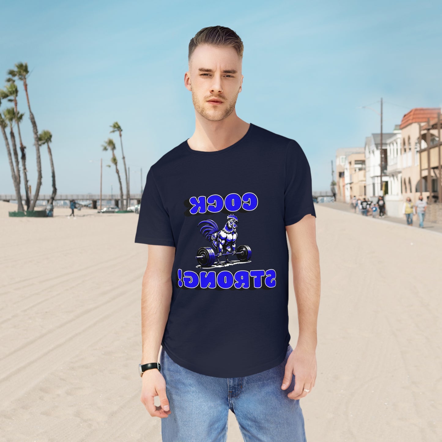 Men's Jersey Curved Hem Tee